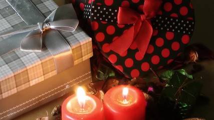 Candles and Gift Box