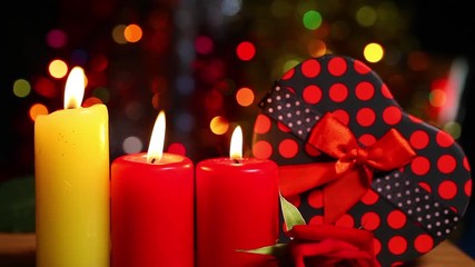 Candles and Gift Box