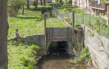 river Sinn in Bad Brueckenau