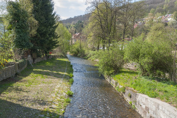 river Sinn in Bad Brueckenau