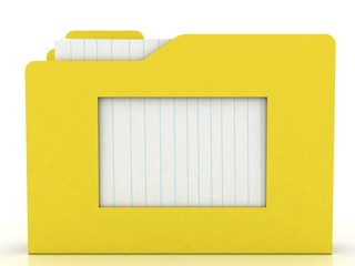 FOLDER FOR DOCUMENTS.3d Render Illustration.