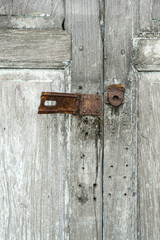 old rusty metal lock