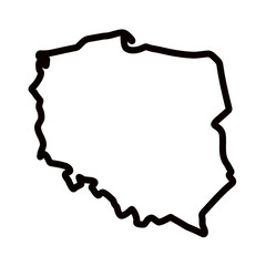 Mapa Polski - kontury © robert6666