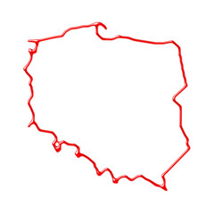 Mapa Polski - kontury © robert6666