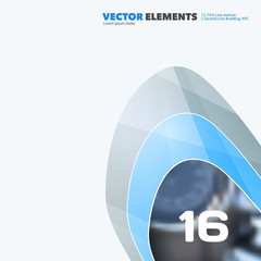 Abstract vector design elements for graphic layout. Modern business background template with grey soft, pebble shapes  for tech, pharmacy, health, ecology.