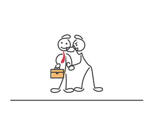 Creative Business Strategy Tips Stickman Illustration Concept - Pay Your Loan On Time