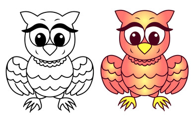 Cute Owl cartoon
