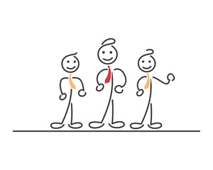 Creative Business Strategy Tips Stickman Illustration Concept - Build A Reliable Team