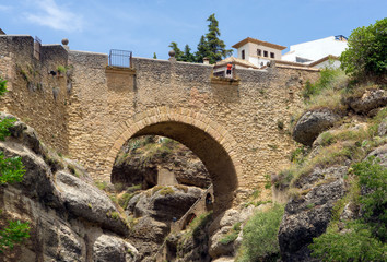 Obraz premium The Old Bridge of Ronda Spain