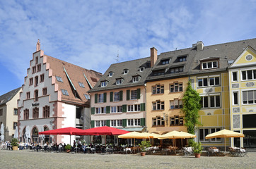 Häuserzeile am Münsterplatz, Freiburg
