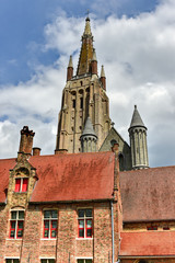 Fototapeta na wymiar Saint Salvator Cathedral - Bruges, Belgium