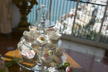 buffet di dolci per un matrimonio in villa a positano