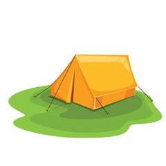 Tent color orange. 
