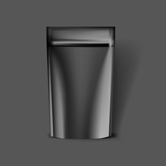 Mockup template for branding and product designs. Isolated realistic plastic flow pack with unique design. Easy to use for advertising branding and marketing.