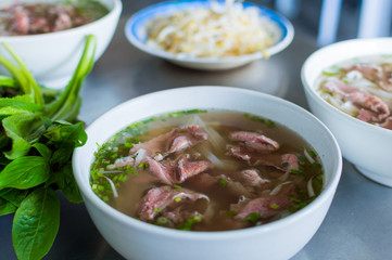 Pho Bo,vietnamese soup with beef