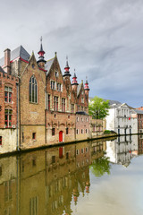 Obraz premium Canals of Bruges, Belgium