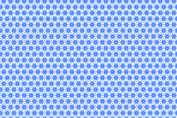 Pattern: small elements. Blue triangles and six beams stars on a white background.