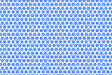 Pattern: small elements. Blue triangles and six beams stars on a white background.