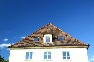 Modern facade on a sunny day