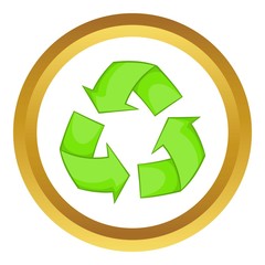 Obraz premium Recycling vector icon