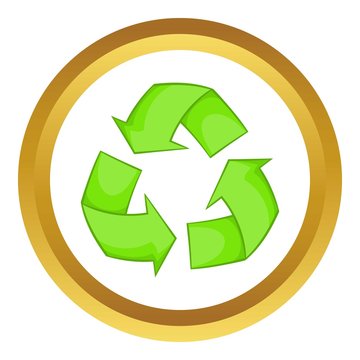 Recycling vector icon