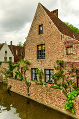Fototapeta na wymiar Canals of Bruges, Belgium