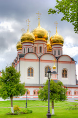 Fototapeta na wymiar Valdai Iversky Bogoroditsky Svyatoozersky Monastery