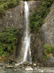 Fototapeta premium Flowing Water - Franz Josef Glacier, New Zealand
