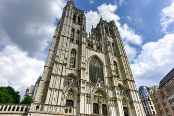 Fototapeta premium Cathedral of St. Michael and St. Gudula