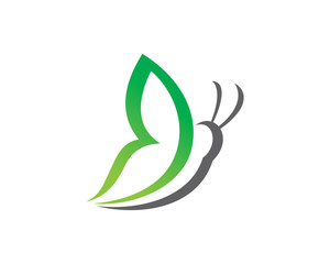 Simple Butterfly Logo Template Design Vector, Emblem, Design Concept, Creative Symbol, Icon