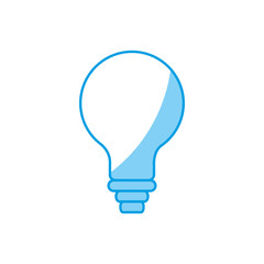 Obraz premium light bulb icon over white background vector illustration