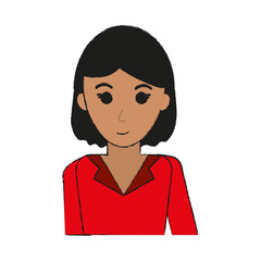 happy woman dressed in professional outfit icon image