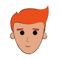 face of happy young man icon image