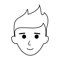 face of happy young man icon image