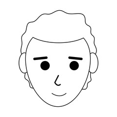 face of happy young man icon image