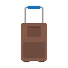 travel suitcase icon image vector illustration design 