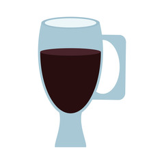 coffee beverage in glass cup  icon image vector illustration design 