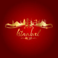 istanbul logo, icon and symbol vector illustration