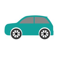 car icon over white background colorful design  vector illustration