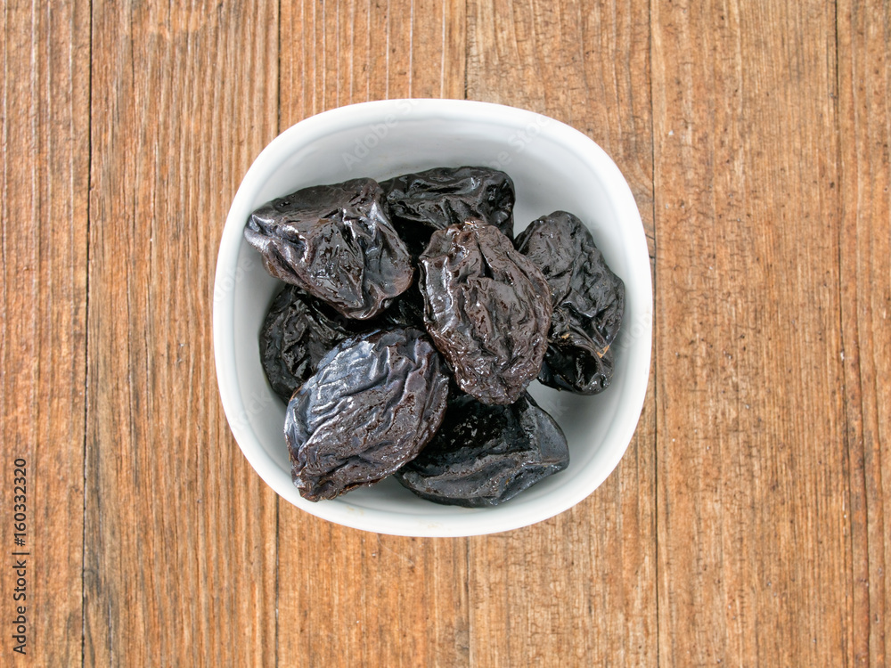 Wall mural portion of dried prunes, plums, natural laxative.