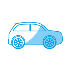 car icon over white background vector illustration