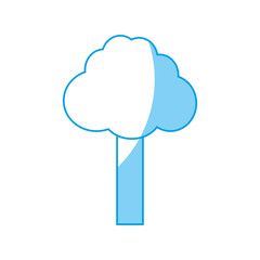 tree icon over white background vector illustration