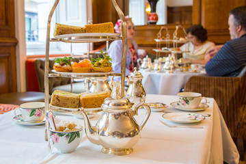 Classical london afternoon tea with english breakfast