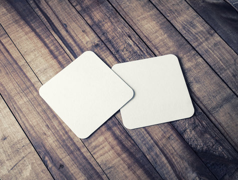 Two blank coasters stock photo. Image of cardboard, coaster - 113088072