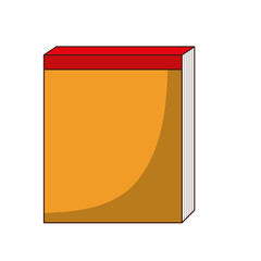 book icon over white background colorful design vector illustration