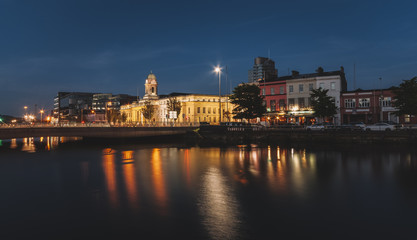 Fototapeta na wymiar Cork City Hall at Night