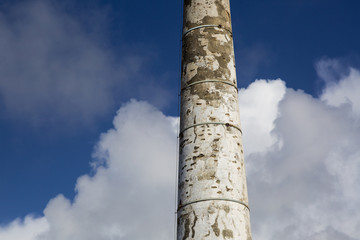 Old abandoned factory in Lagoa on the island of Sao Miguel.