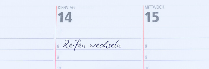 Termin - Reifen wechseln - Banner