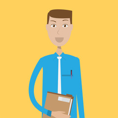 Secretary Character.