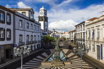 Obraz premium Church of St. Sebastian in Ponta Delgada, Azores